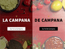 Tablet Screenshot of campanarestaurants.com